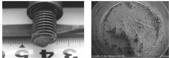 螺栓脆性斷裂形貌，螺栓脆性斷口形貌