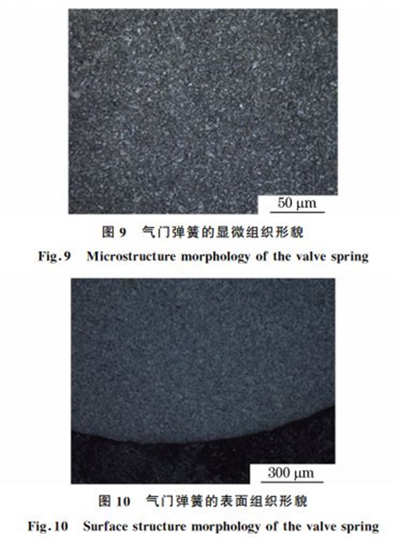 圖９ 氣門彈簧的顯微組織形貌