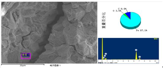 裂紋表面掃描電鏡分析